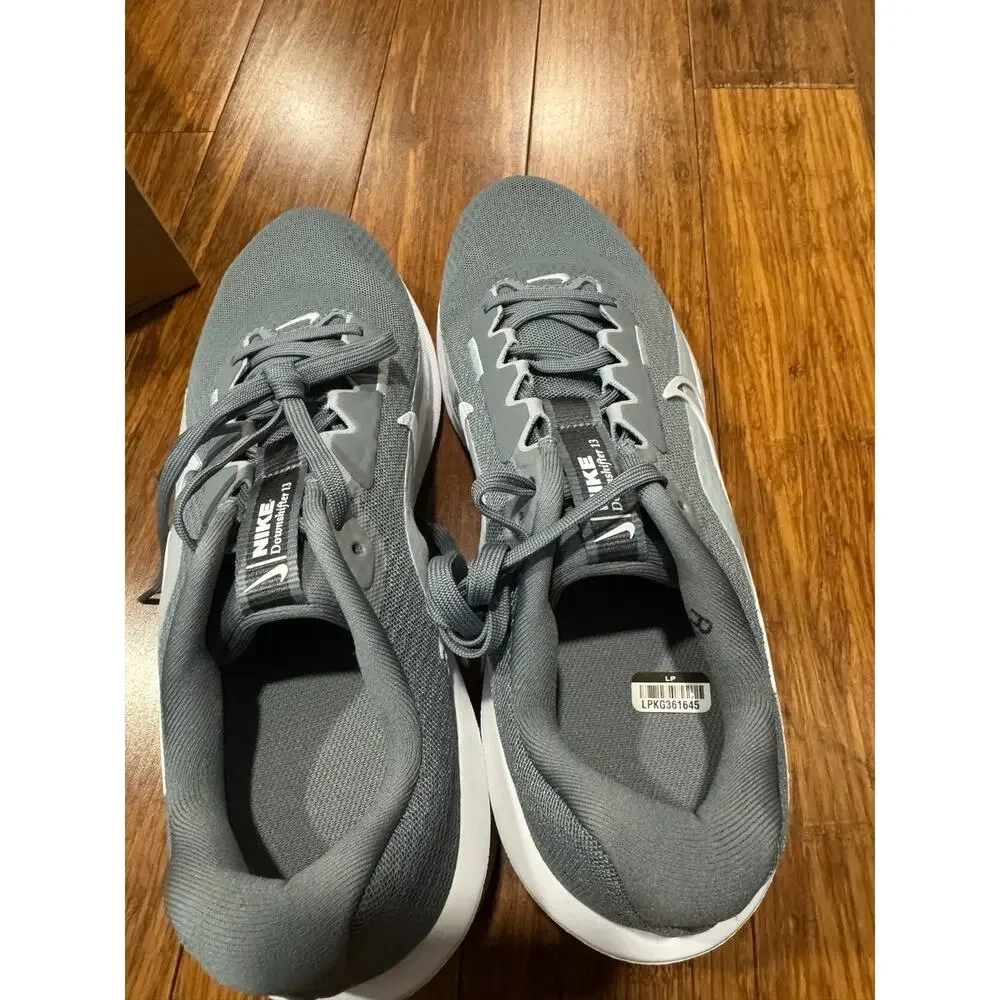 Nike Downshifter 13 Grey Platinum White Sneakers Men size 10 Run walk gym